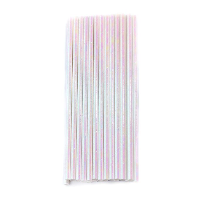 Iridescent Paper Straws