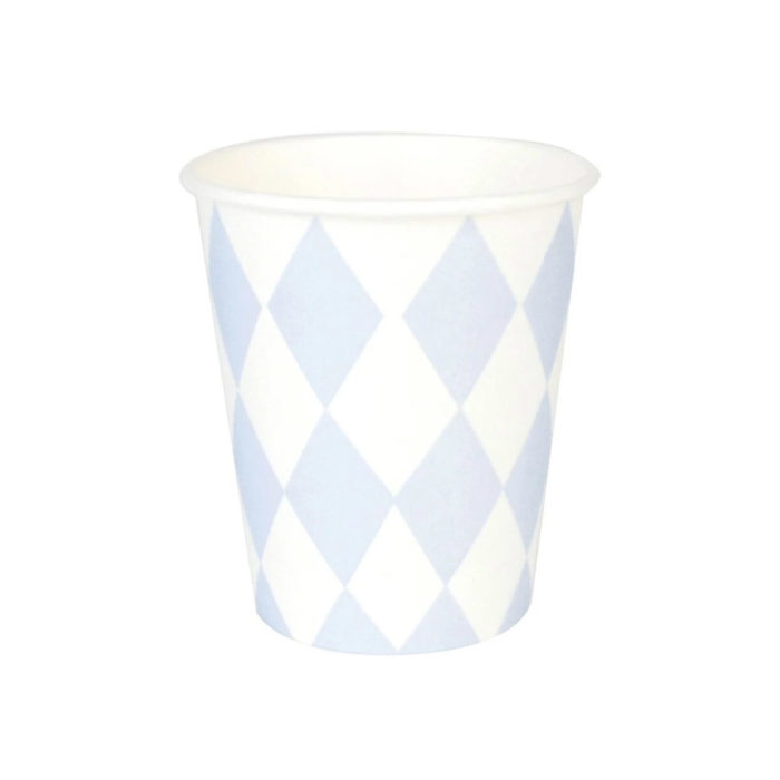 blue diamond paper cups