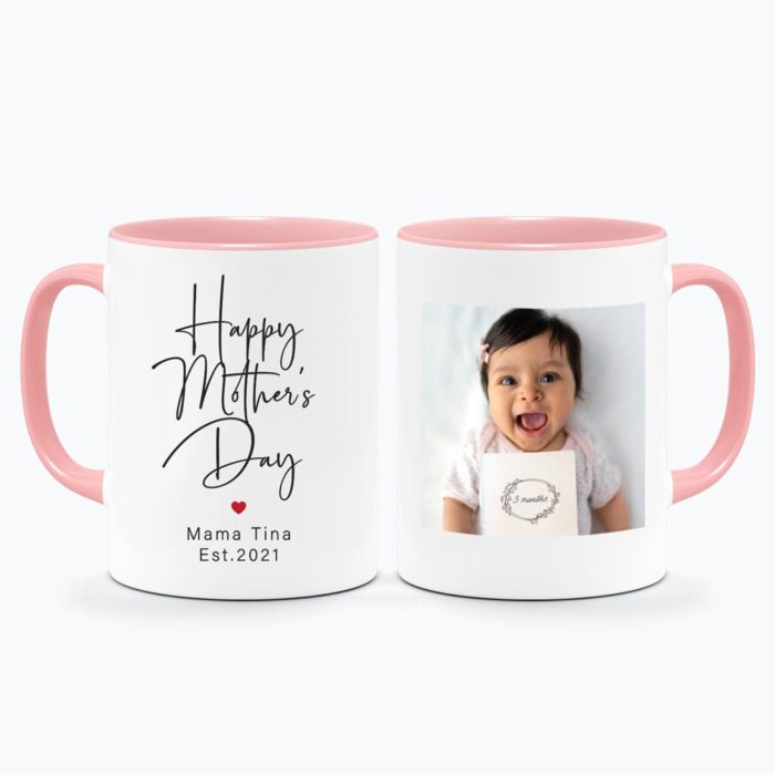Happy Mother's Day Custom Name and Message Photo Mug