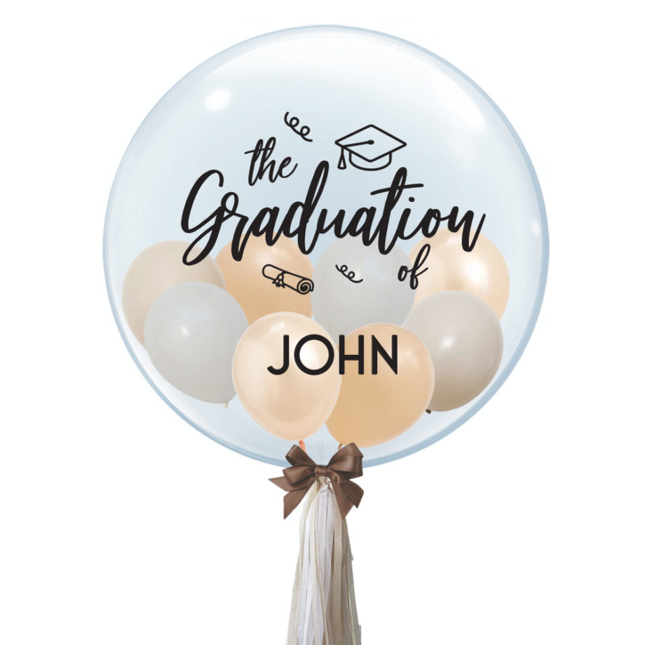 Personalised Bubble Balloon Graduation Gift Congratulations The Graduation Of Custom Name Customisation