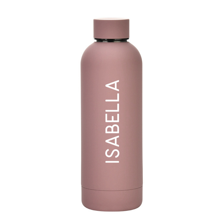 Custom Name Luxe Matte Finish Insulated Stainless Steel Bottle - Antique Mauve