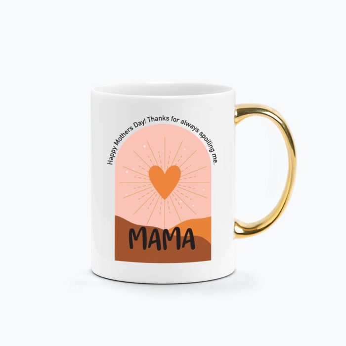 Boho Design Custom Name Printed Mug Mothers Day