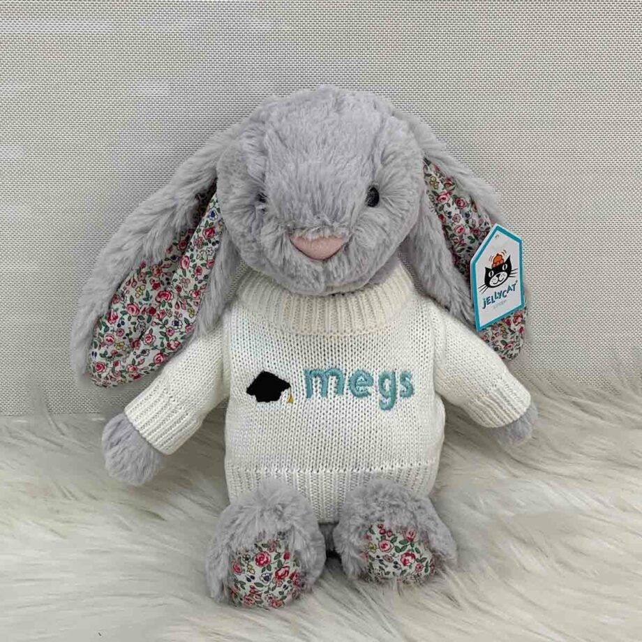 Custom Embriodered Graduation Sweater Add-on for Jellycat