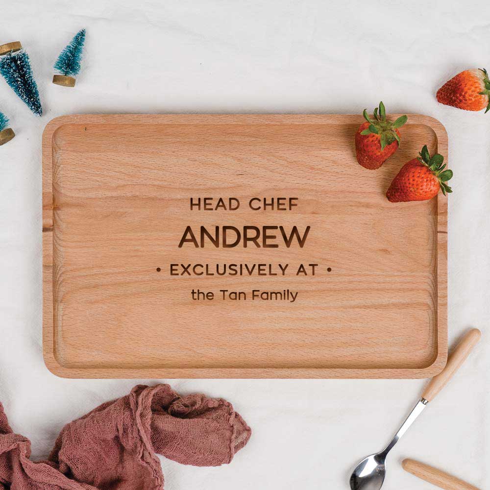 Engraved Wooden Serving Tray - Exclusively At Design