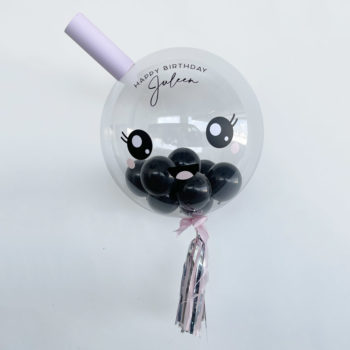 Boba Bubble Tea Custom Name Bubble Balloon