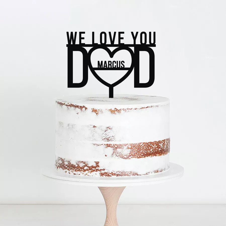 Father's day cake topper