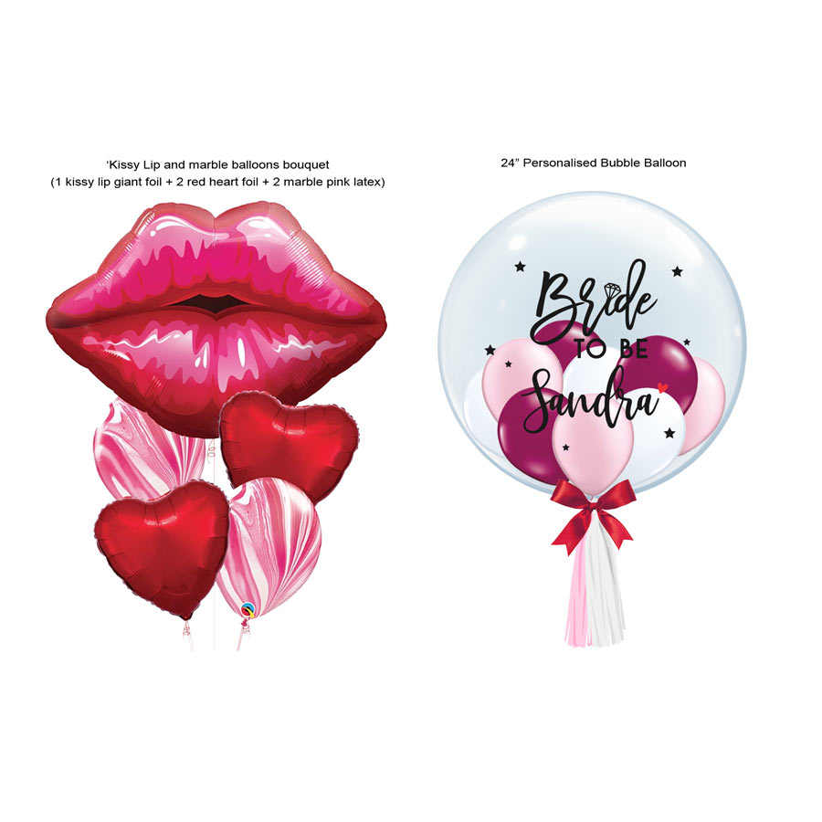 Bridal Shower / Bachelorette Party Balloons Combo Set