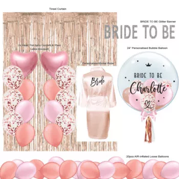 Bridal Shower / Bachelorette Party Balloons Combo Set