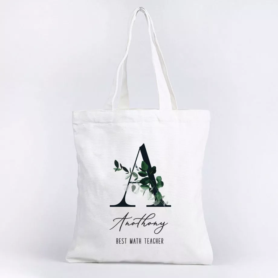 Personalised Tote Bag - Botany Monogram Design