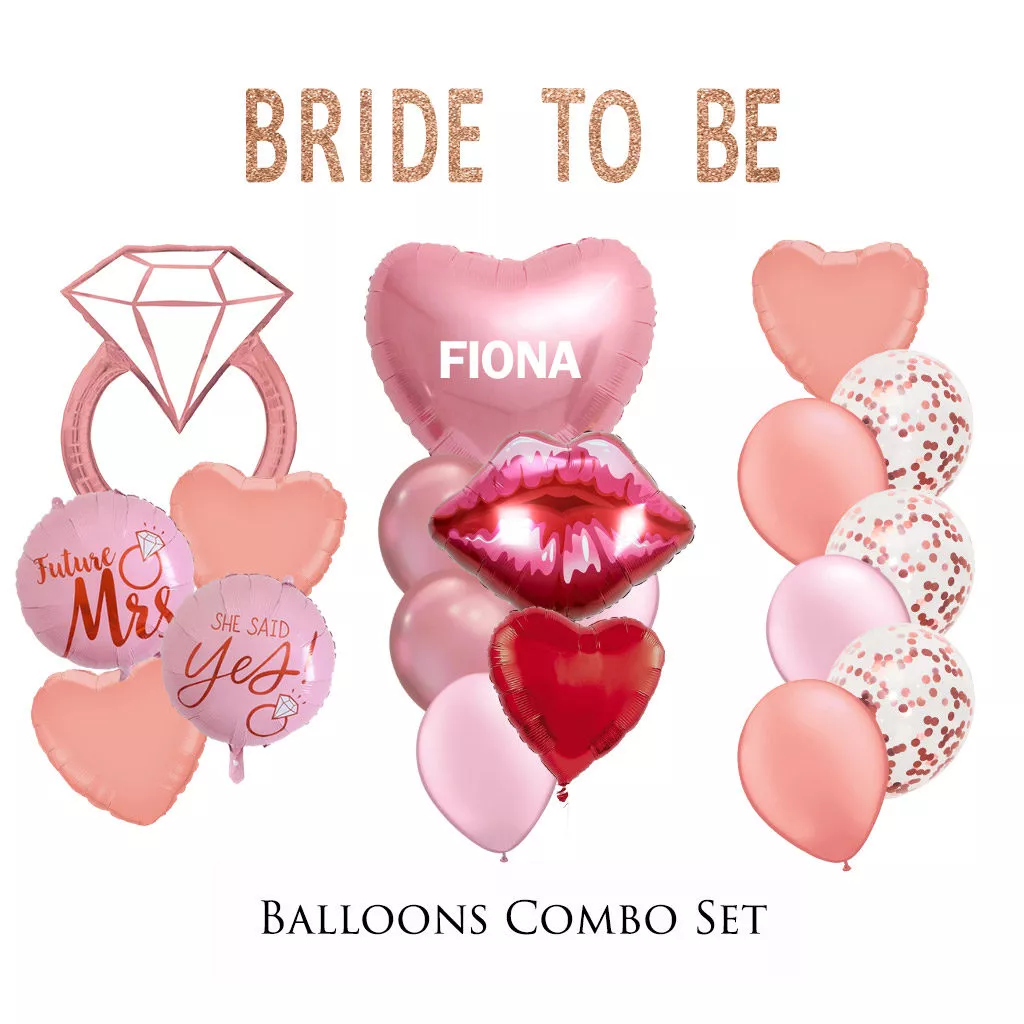 Bride To Be Balloons Combo Set