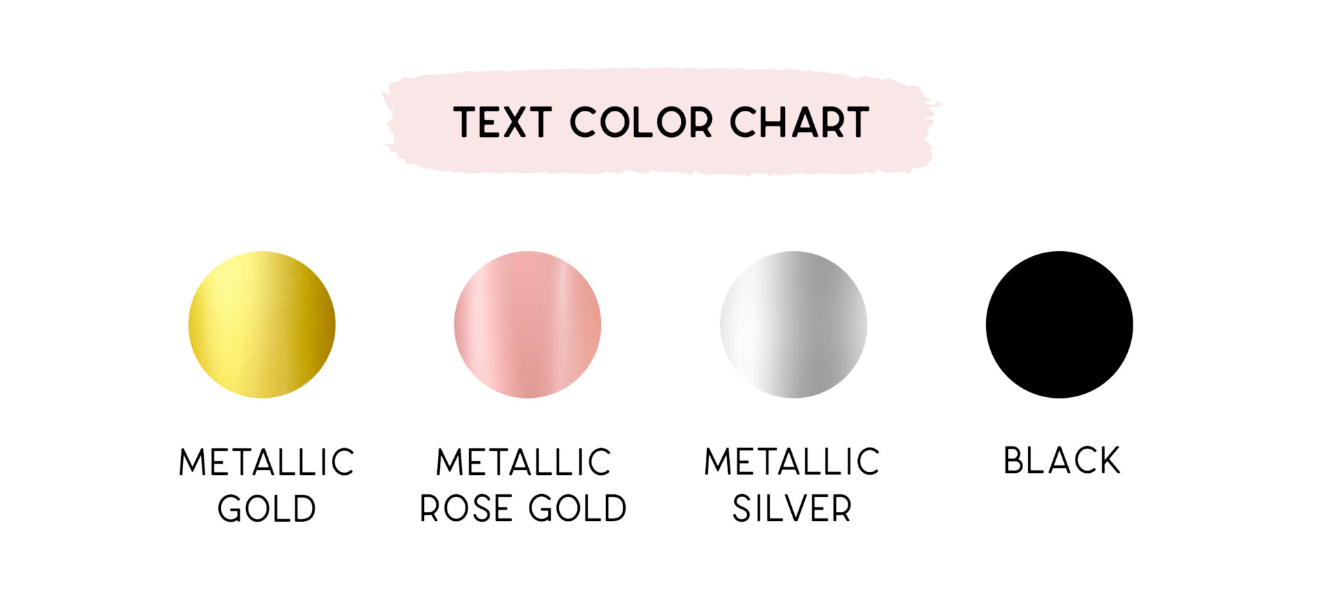 Notebook Text Color Chart