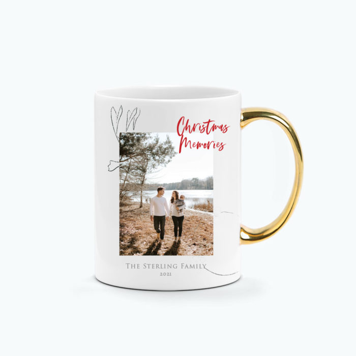 Custom Photo Printed Mug Christmas Memories