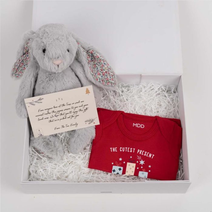 Christmas Baby Gift Box – Gift Box, Jellycat, Baby Bodysuit, Gift Card