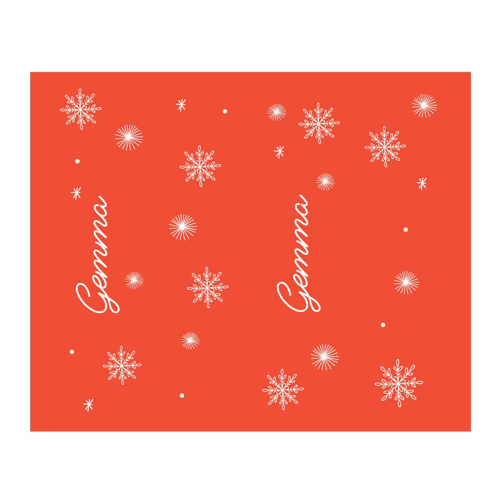 Custom name Christmas Gift Stainless steel Tumbler Merry Snowflake Design