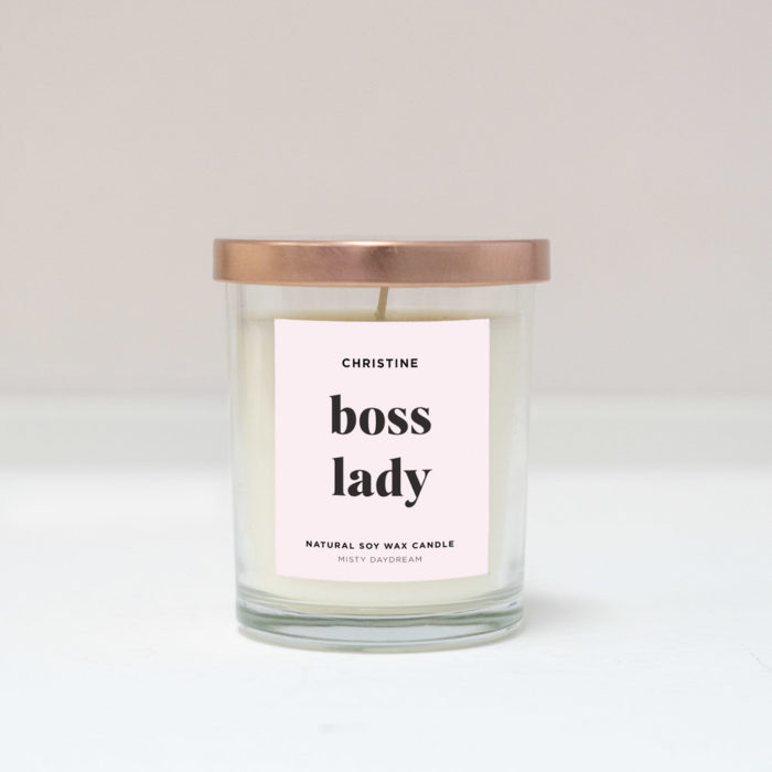 [Custom Name] boss lady Soy Wax Candle