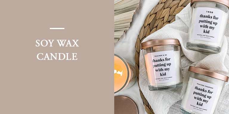Custom name soy wax candle