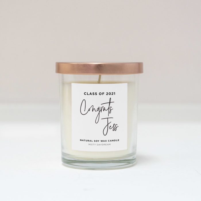 [Custom Year and Name] Congrats Graduation Soy Wax Candle