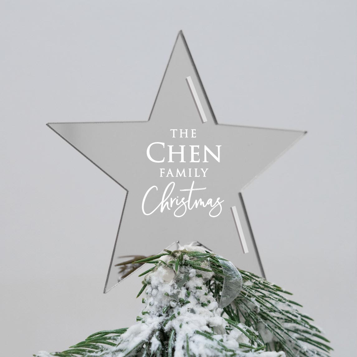 Custom Christmas Tree Star Topper - Design 4