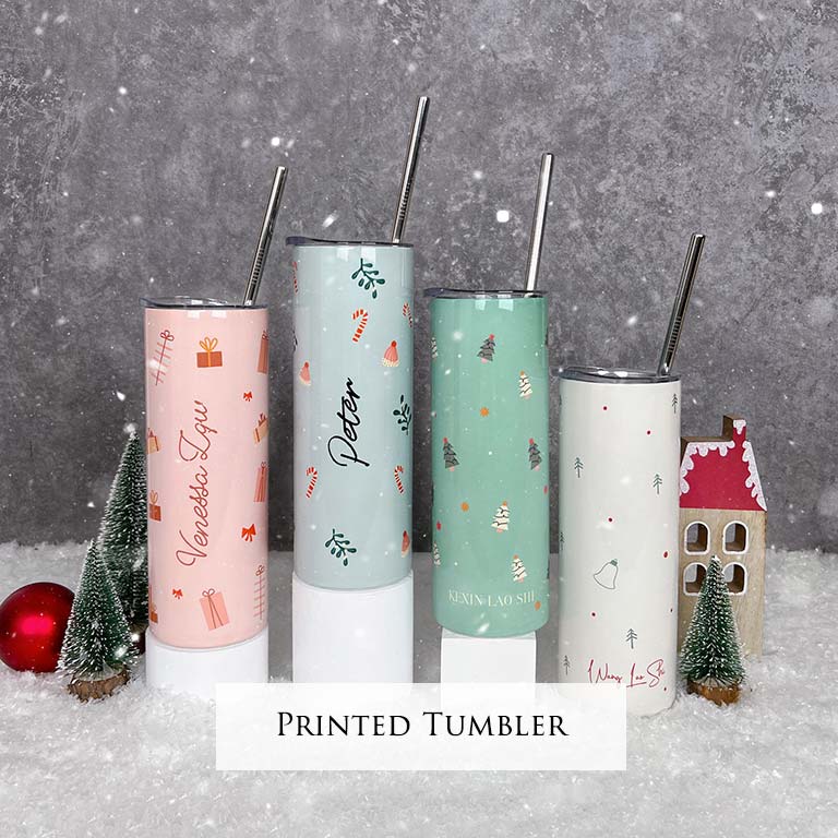 Custom Printed Tumbler Christmas Gift