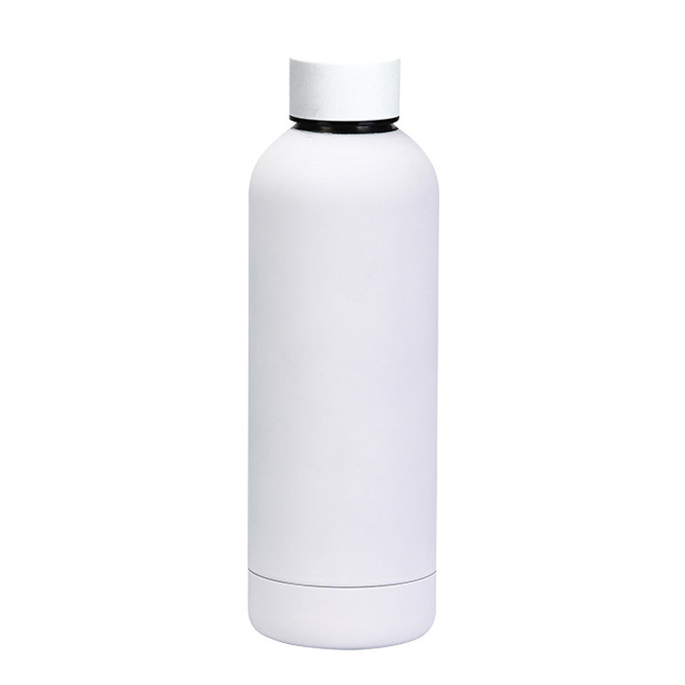 Custom Name Luxe Matte Finish Insulated Stainless Steel Bottle - White
