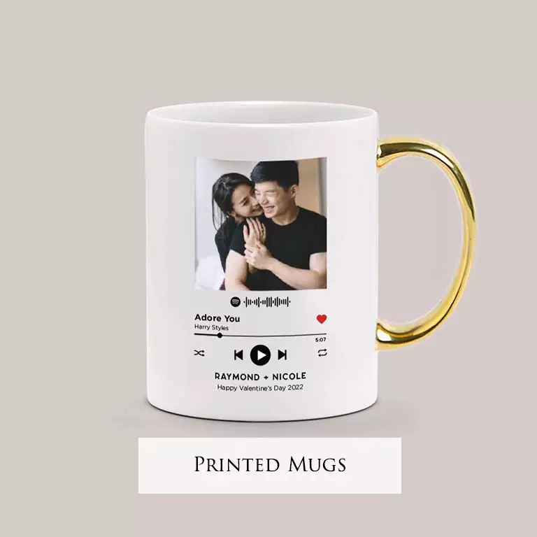 Custom Valentines Day Printed Mugs