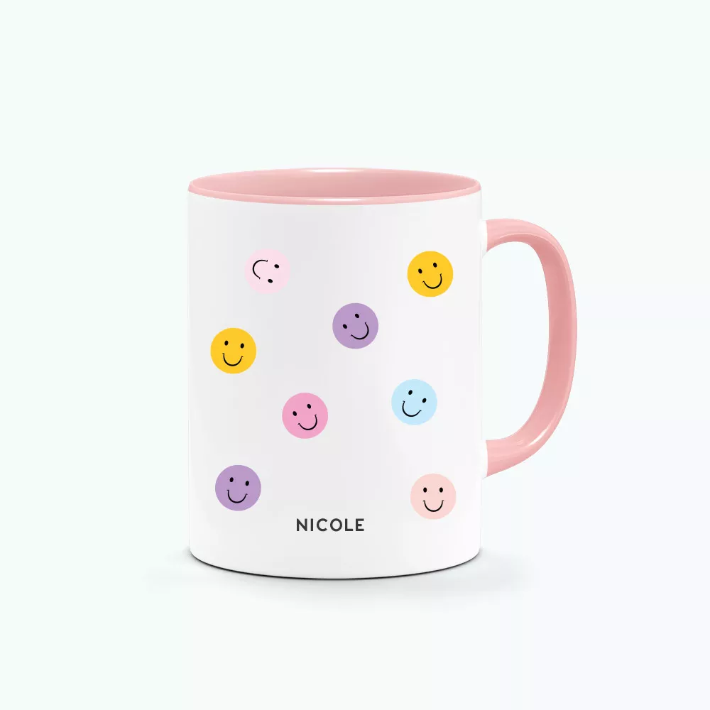 ' [Custom Name] Smiley Graphics Printed Mug