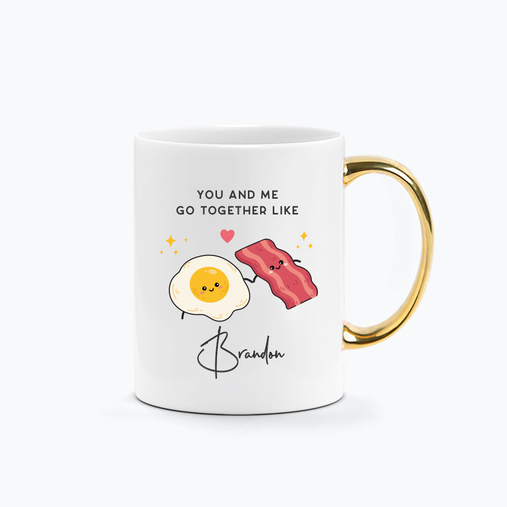 ' [Custom Name Custom Subtext] Egg & Bacon Graphics Printed Mug