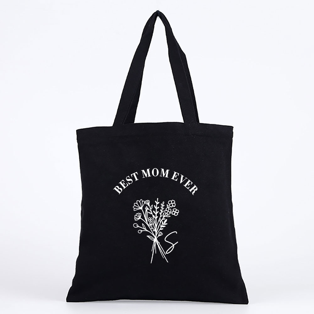 Customised Mother’s Day Collection Tote Bag Wild Flowers Bouquet Design