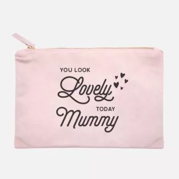 Mother’s Day Canvas Makeup Pouch Mama Customisation You Look Lovely Today Mummy Typography