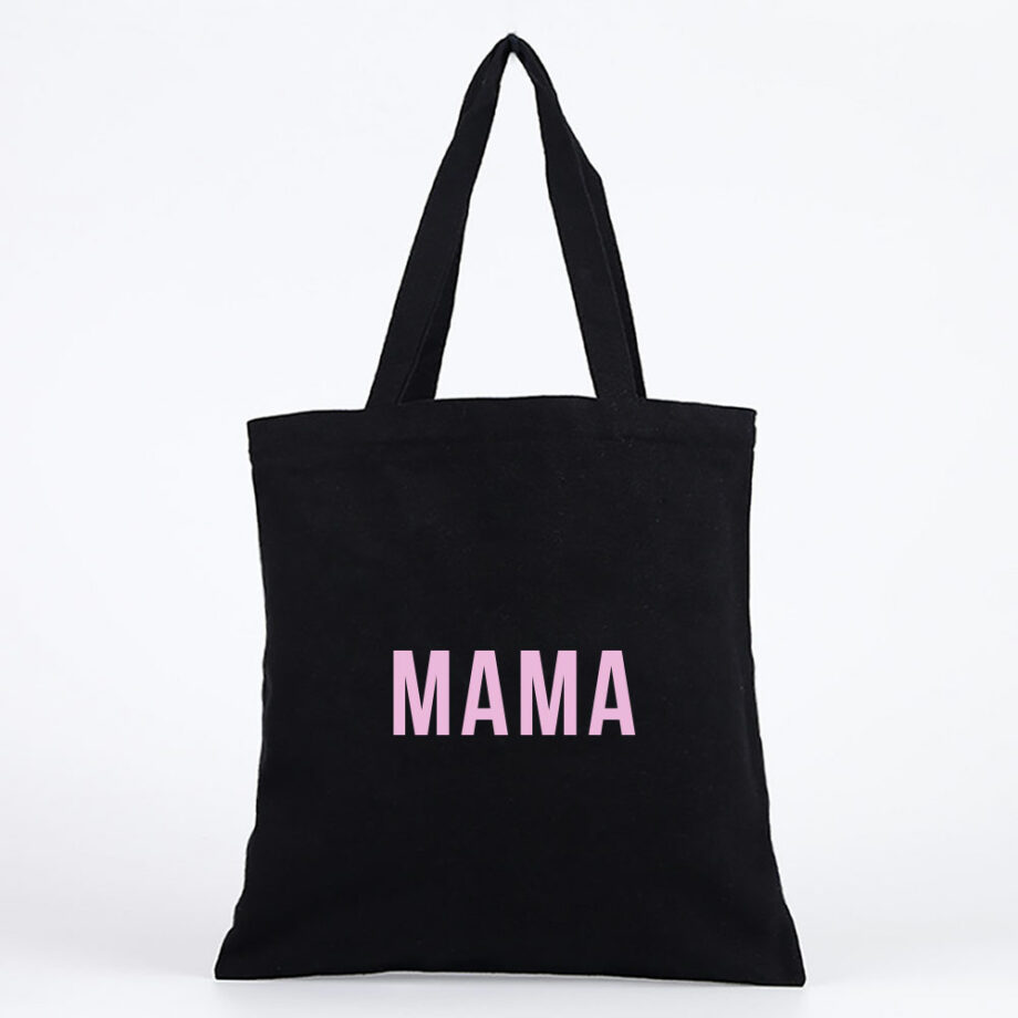 Mother’s Day Collection Tote Bag MAMA typography minimalist design
