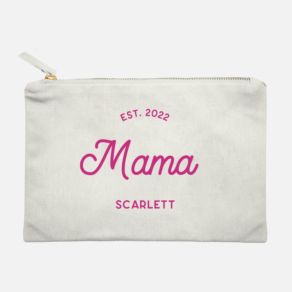 Mother’s Day Canvas Makeup Pouch Mama Customisation Pesonalisation