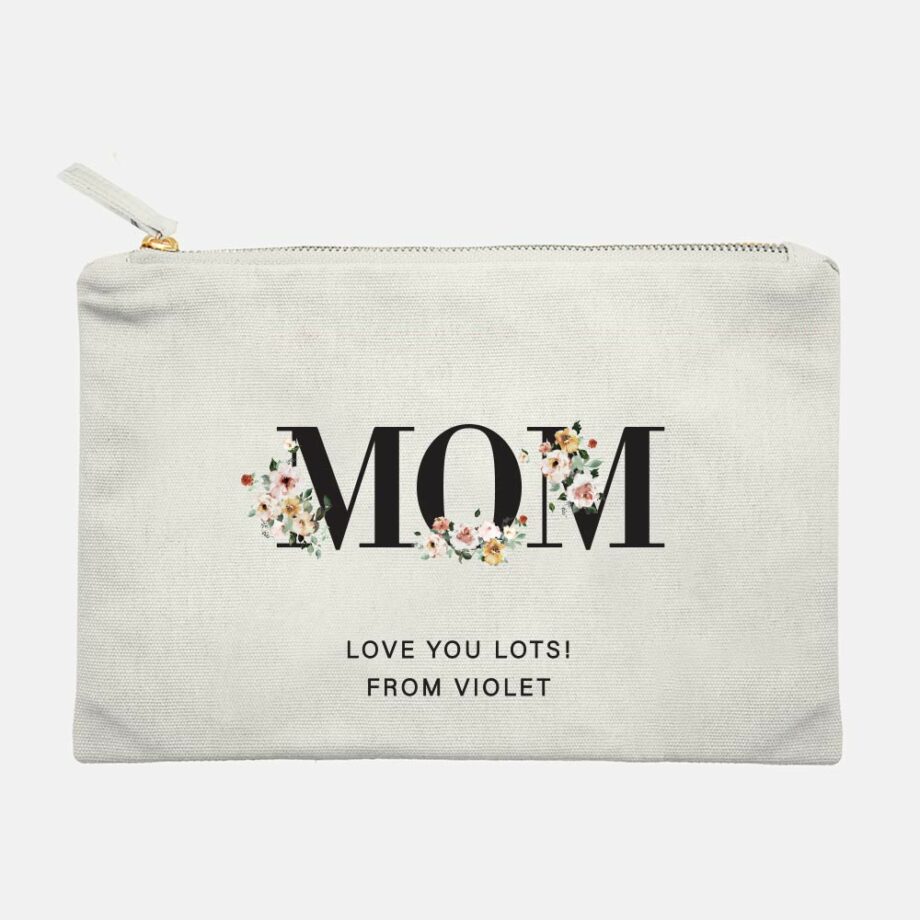 Mother’s Day Canvas Makeup Pouch Mama Customisation Personalisation