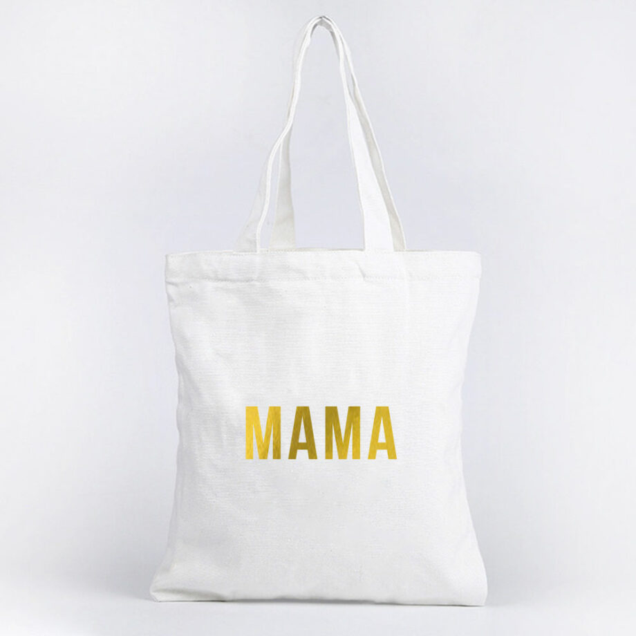 Mother’s Day Collection Tote Bag MAMA typography minimalist design