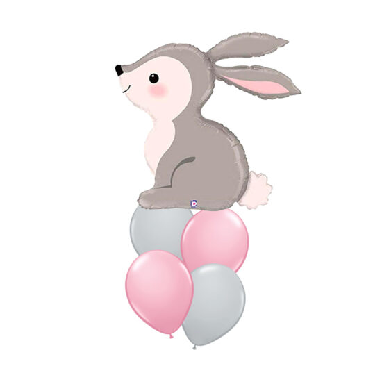 Woodlands Animals Theme Foil Latex Helium Matte Balloons Children Celebration Birthday Party Rabbit Bunny