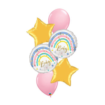 Rainbow Sunshine Birthday Theme Foil Latex Helium Matte Balloons Children Celebration Party Gift Personalisation Baby Round Foil