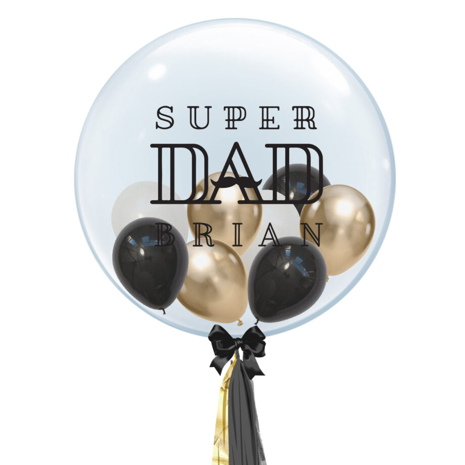 customise father's day bubble balloon