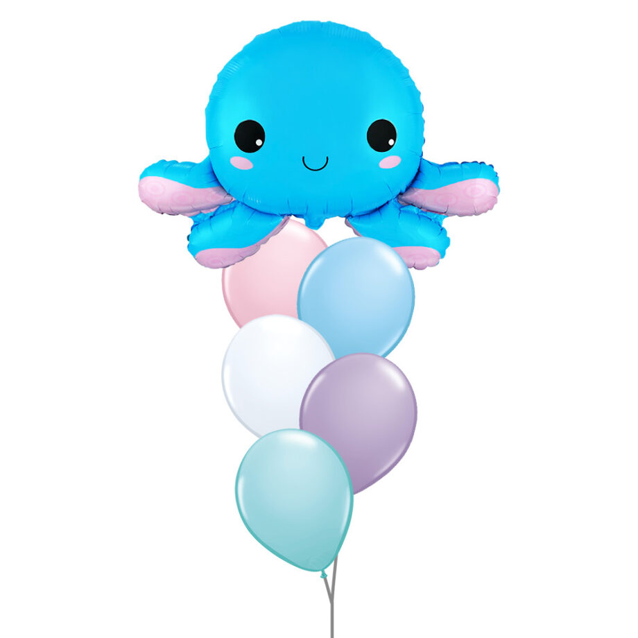 Octopus Marine Deep Sea Ocean Animals Foil Helium Bubble Balloon Children Celebration Party Gift Bouquet