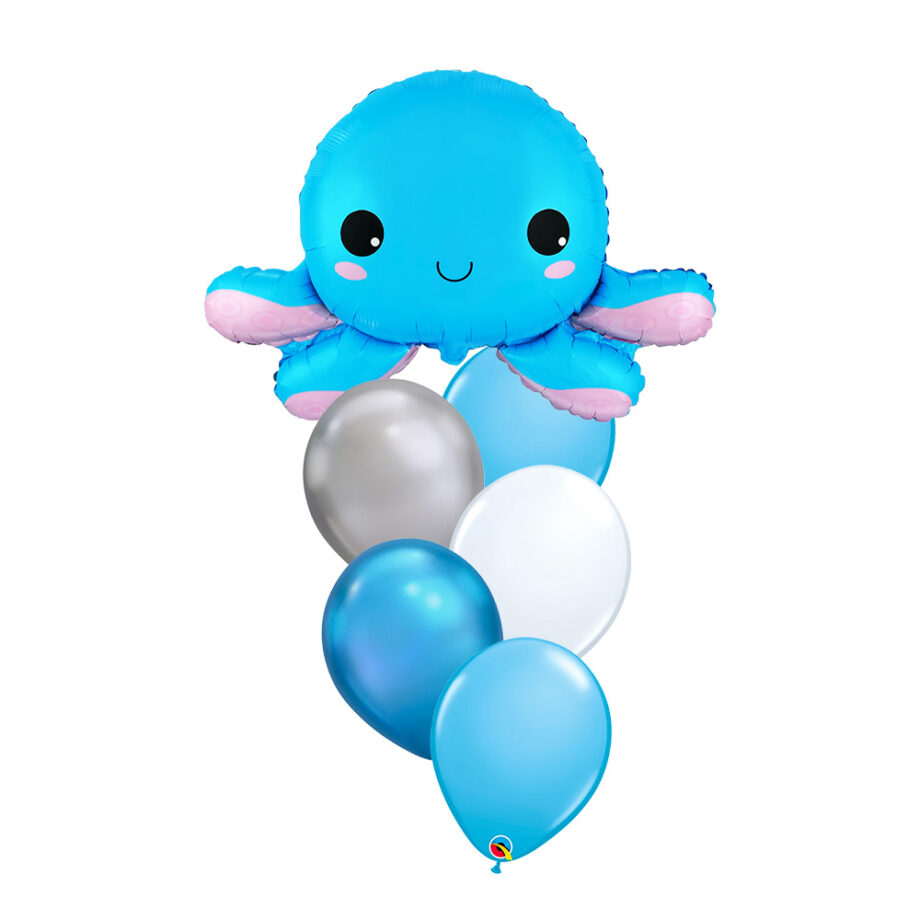 Octopus Marine Deep Sea Ocean Animals Foil Helium Bubble Balloon Children Celebration Party Gift Bouquet