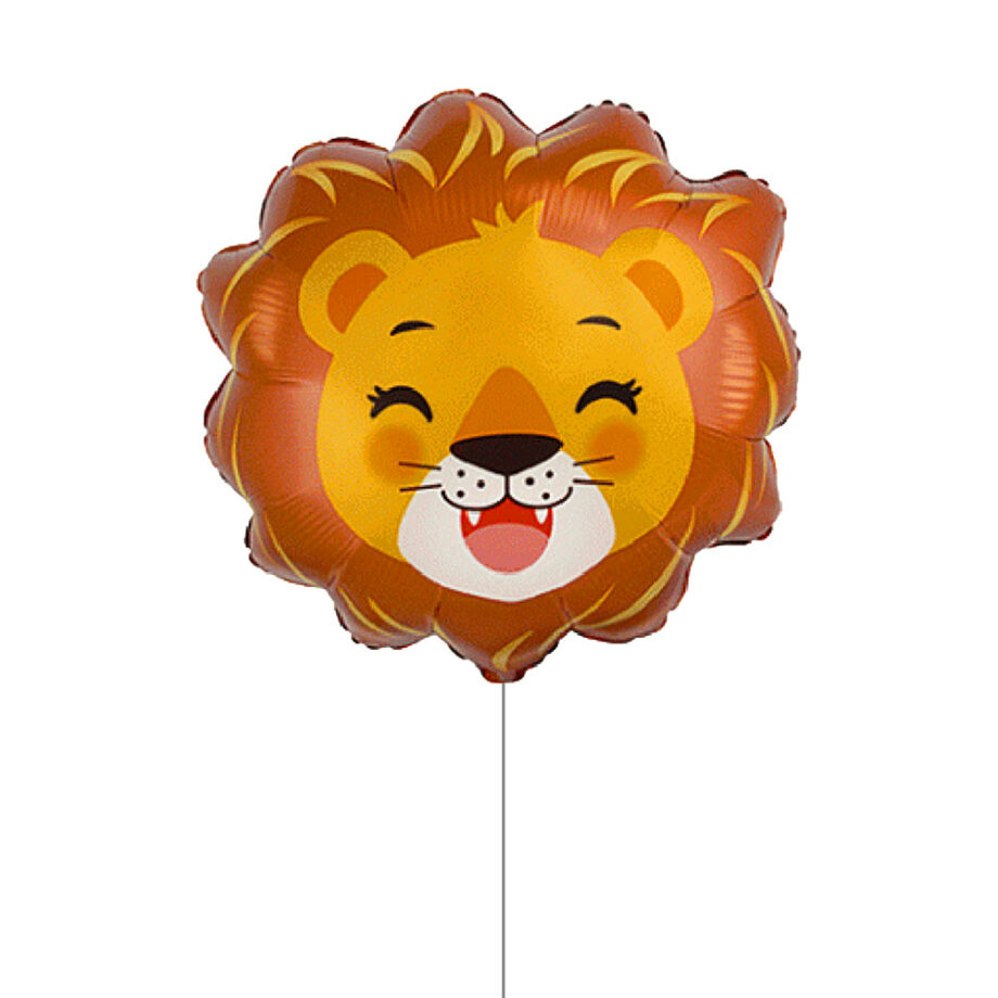 Smiling Lion Animals Foil Helium Bubble Balloon Children Celebration Party Gift