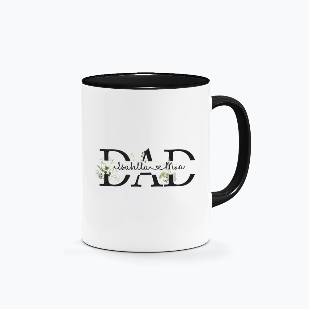 DAD-typography-with-Foliage-Black-Handle-mug