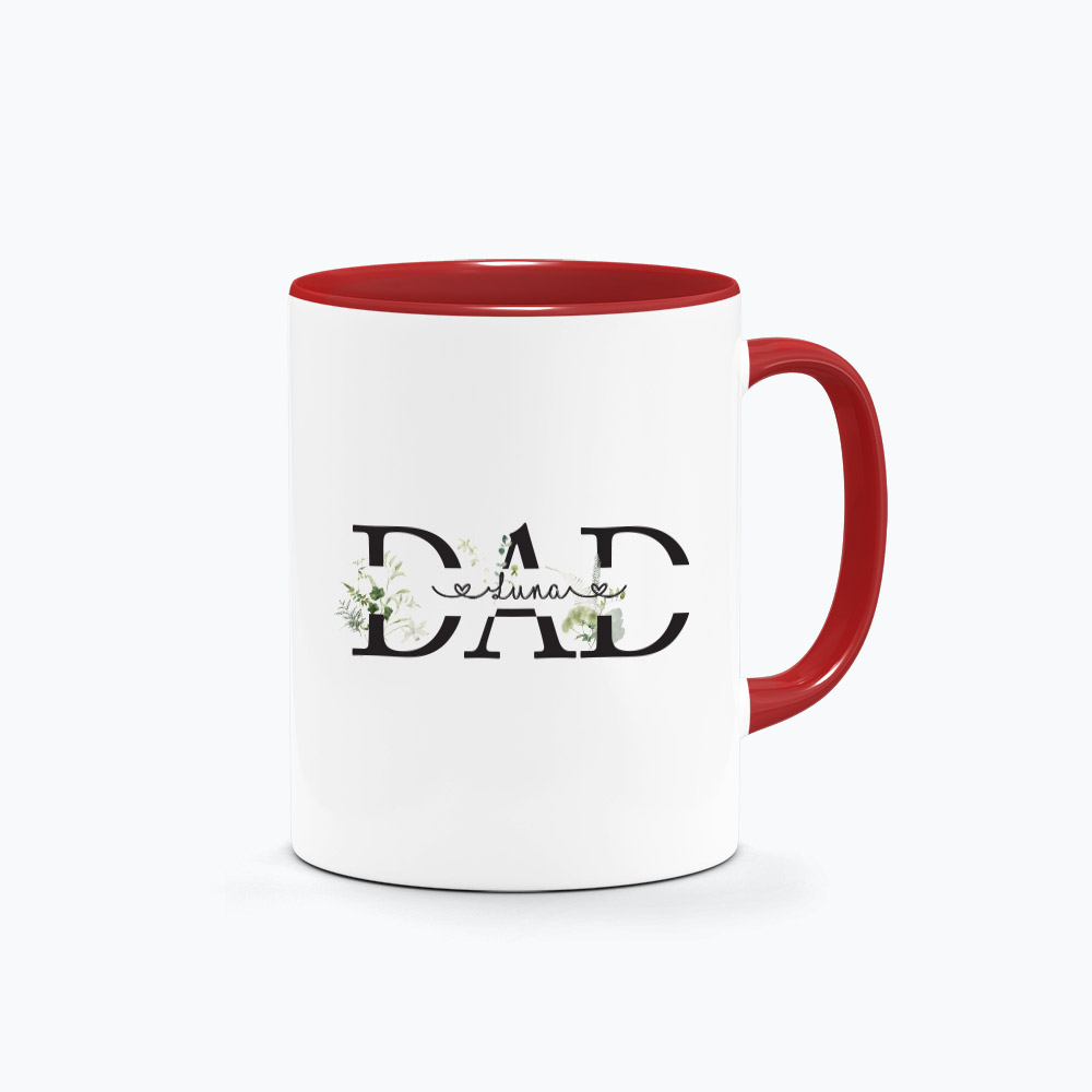 DAD-typography-with-Foliage-Red-Handle-mug