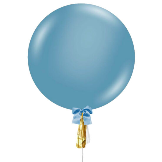 36 inch Jumbo Plain Balloon Special Color - Blue Slate