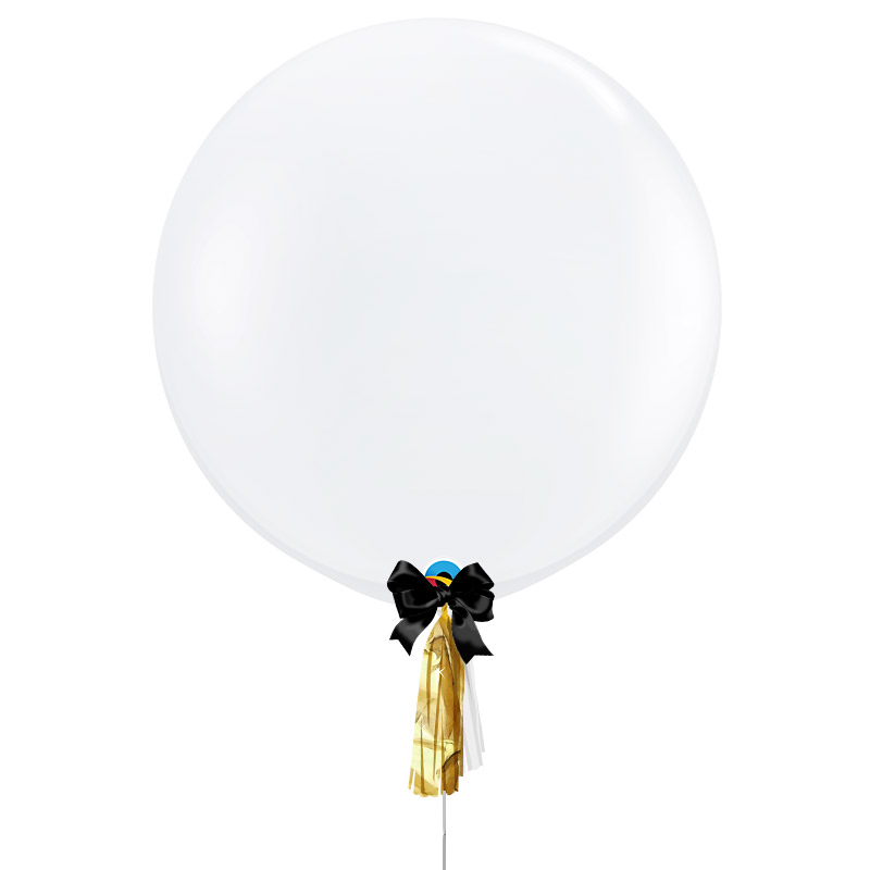 36 inch Jumbo Plain Balloon - Diamond Clear