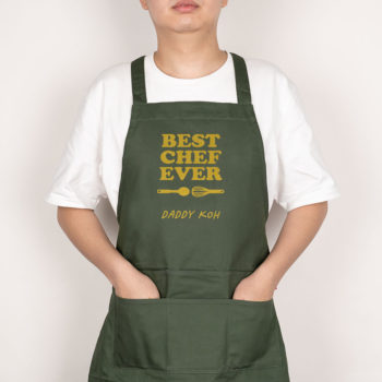 Custom Name Father's Day Personalized Apron Best Chef Ever Design