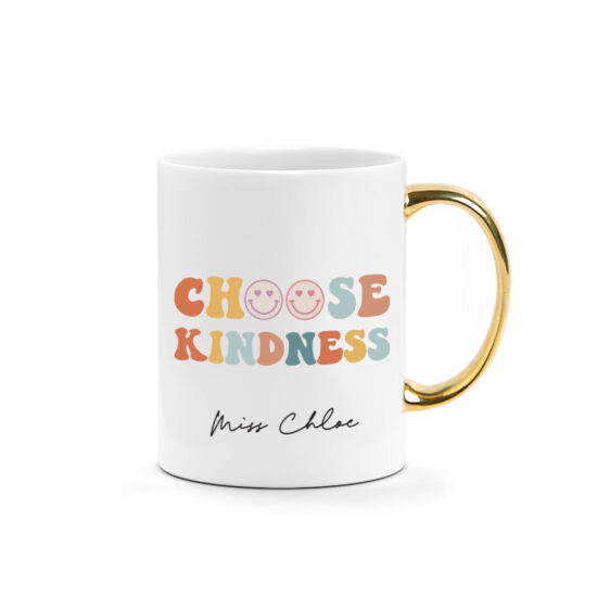 Teachers Day Custom Name Printed Mug Choose Kindess Design