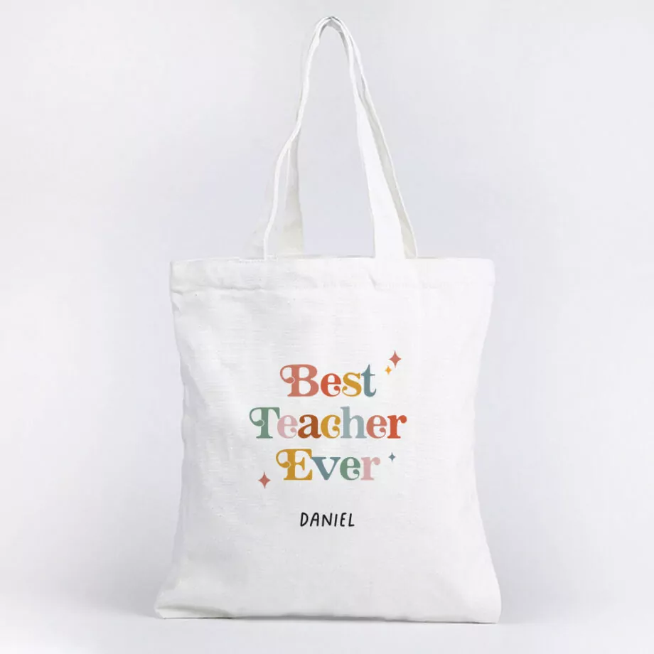Teacher's Day Tote Bag - Best Teacher Ever Design