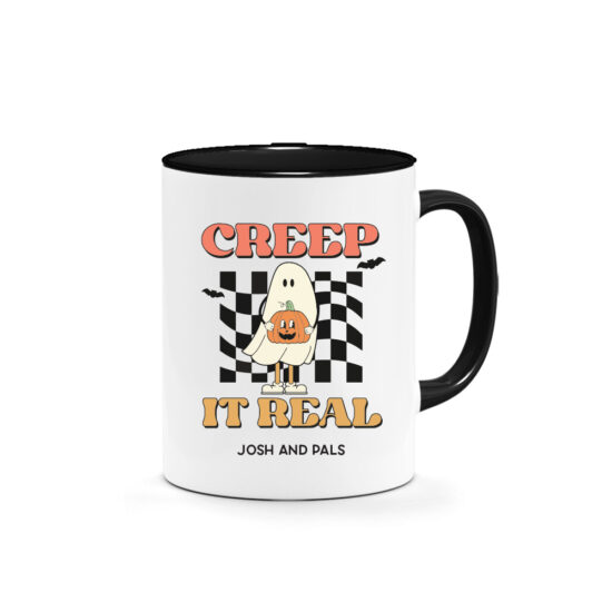 [CUSTOM NAME] Halloween Printed Mug - Creep It Real Design