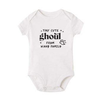 [CUSTOM NAME] Halloween Collection Baby Bodysuits / Onesie / Tshirt - Tiny Cute Ghoul