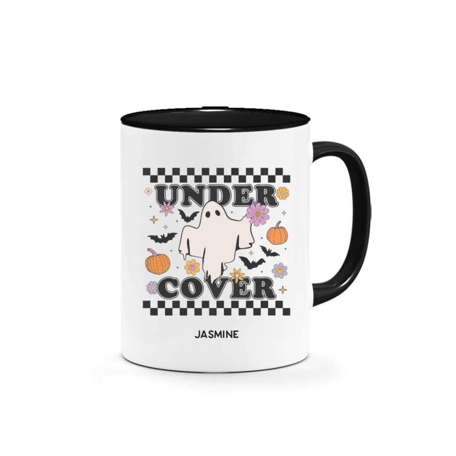 [CUSTOM NAME] Halloween Printed Mug - Under Cover Design