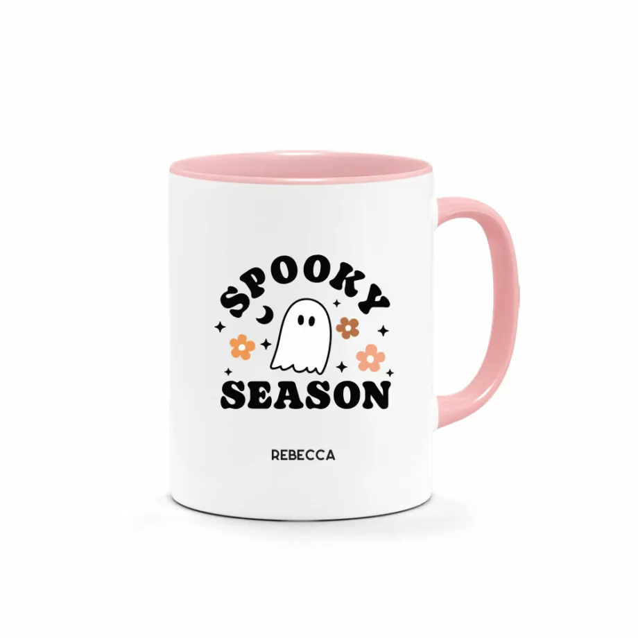 [CUSTOM NAME] Halloween Printed Mug - Spooky Season Design